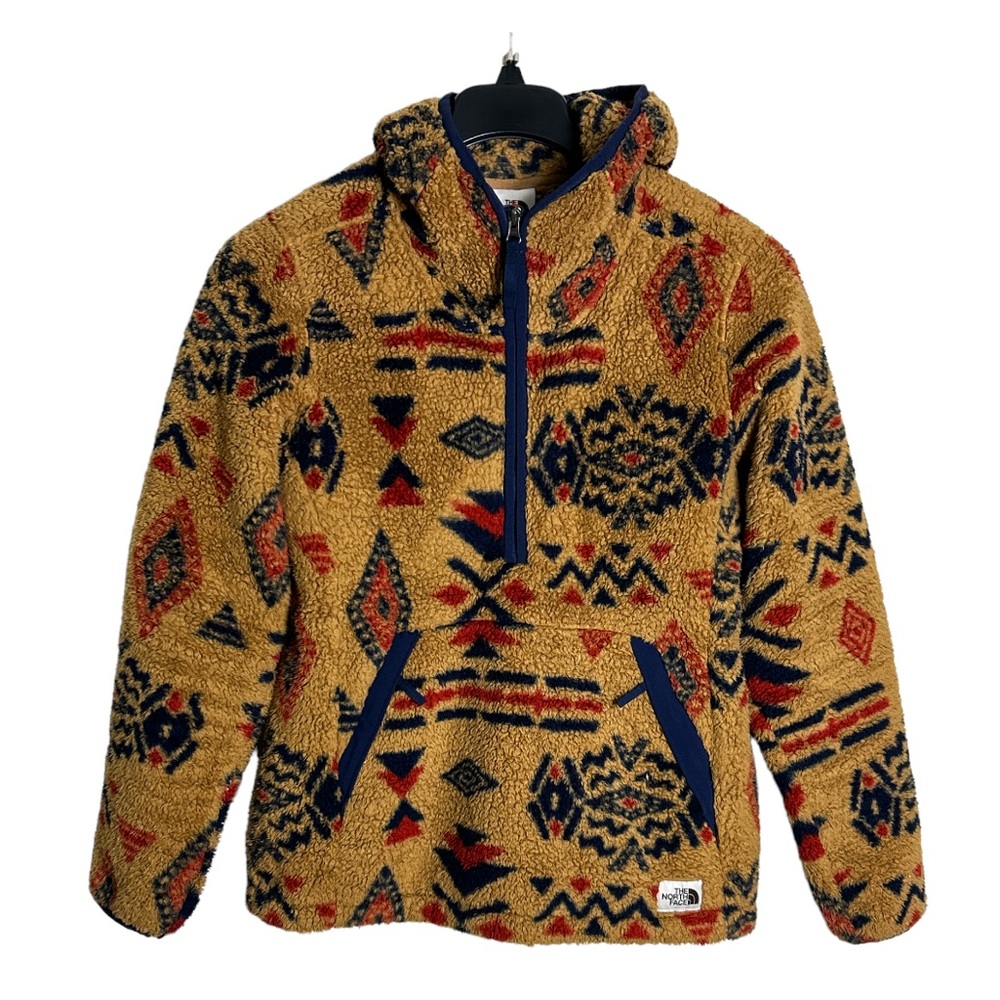 The North Face Campfire Aztec Southwestern print 1/4 zip top size M